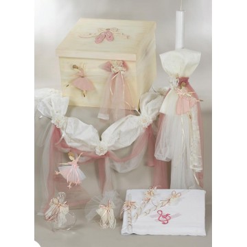 Σετ βάπτισης κουτί με μπαλαρίνα ΣΕΤ ΒΑΠΤΙΣΗΣ ΚΟΡΙΤΣΙ